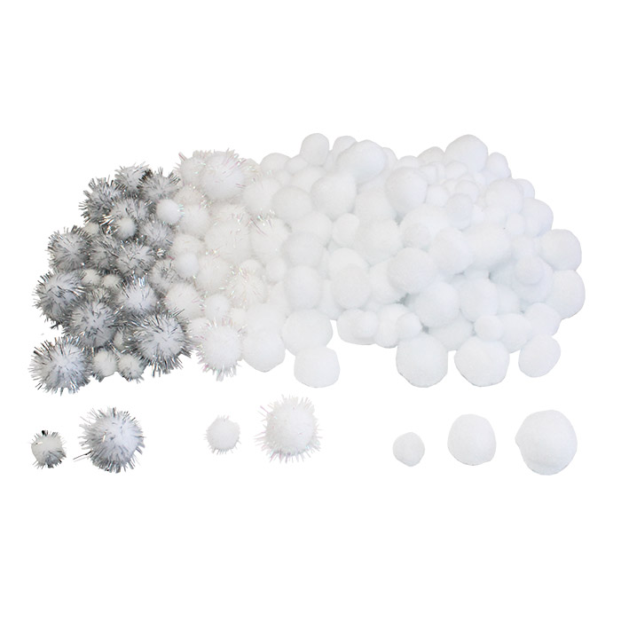 POMPONS BLANCS, SAC DE 200