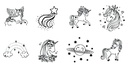 STAMPO BAMBINO UNICORNS