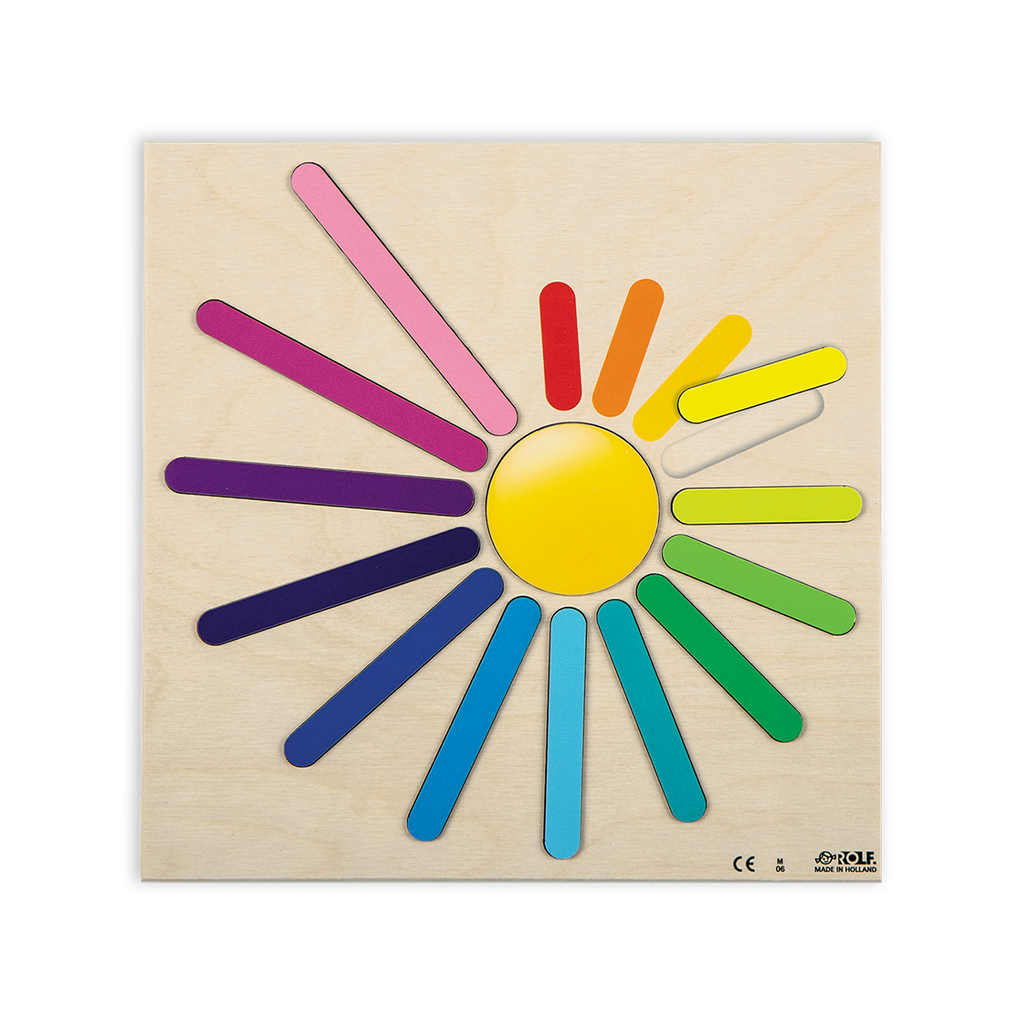Regenbogen-Steckpuzzle, 12-teilig