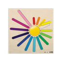 REGENBOOG INLEGPUZZEL, 12 STUKS