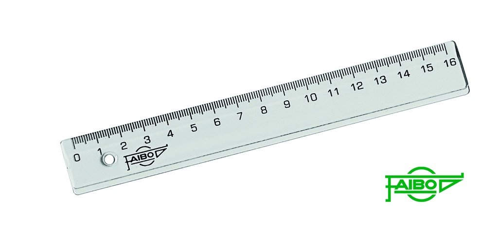 Unbreakable plastic batten 16 cm, pack of 25