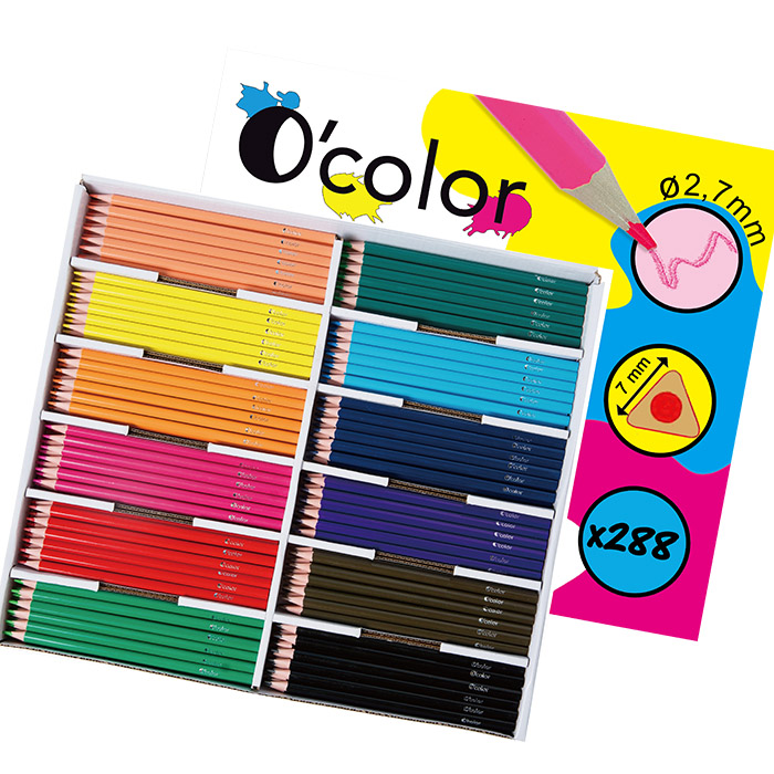 TRIANG.O'COLOR PENCIL,PACK OF 288