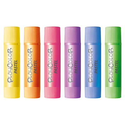 PLAYCOLOR PASTEL GOUACHE STICKS, BOX OF 6