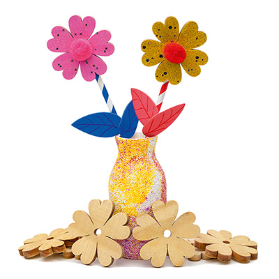 FLEURS EN BOIS 20 PIECES