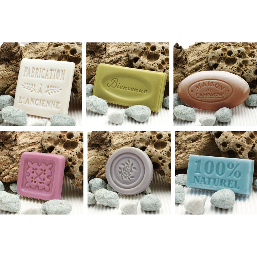 OUDERWETSE ZEEPVORM, SET VAN 6