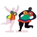 IN DER ART VON NIKI DE SAINT PHALLE, 5ER-SET