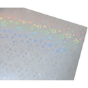 SILBERNER HOLOGRAPHISCHER STERNKARTON, 50X70 CM