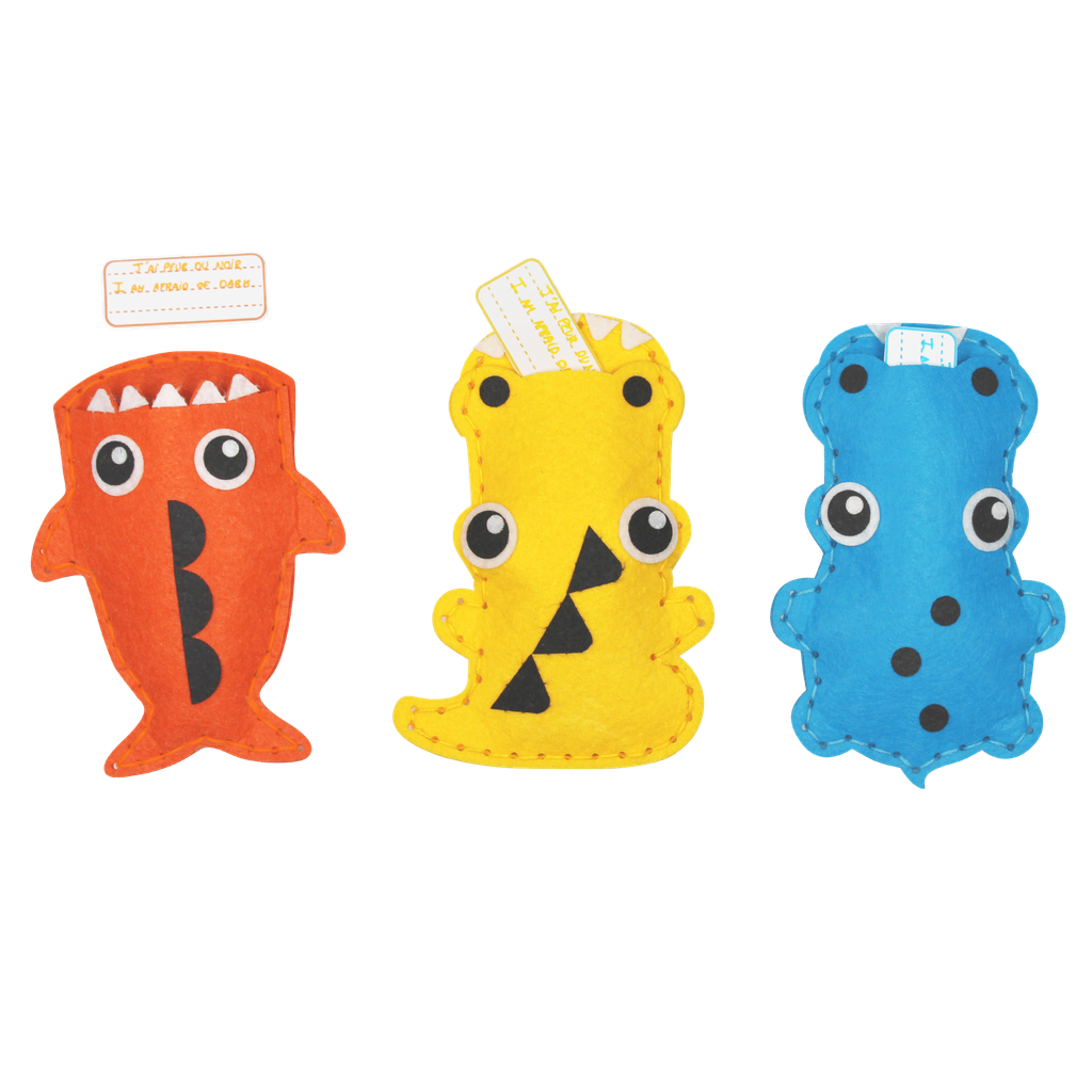 SEWING WORRY EATERS, SET OF 3