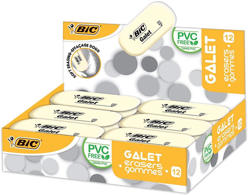 GOMMES CRAYON 'GALET', BOÎTE DE 12