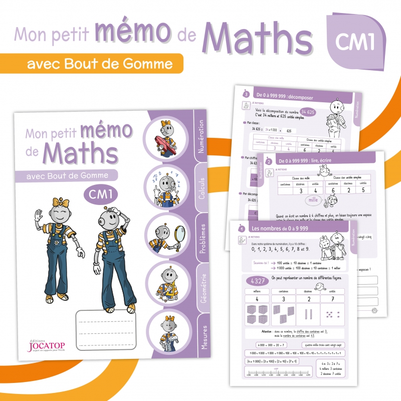 MON PETIT MÉMO MATHS, 4-5ÈMES PRIMAIRES