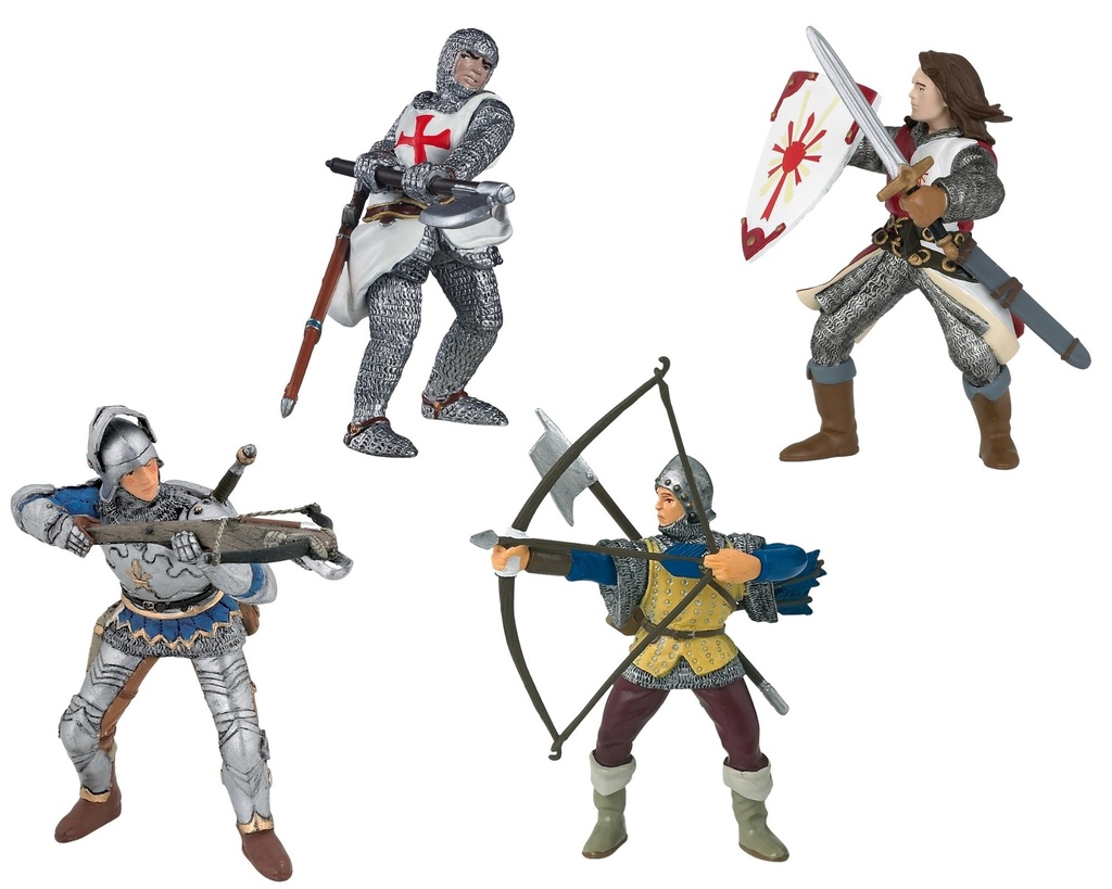 DIE RITTERFIGUREN SERIE VON 4