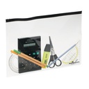 ZIP BAG TRANSPARENT A4, LOT DE 5