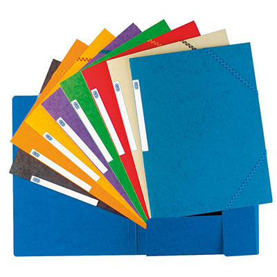 3-FLAPS KARTONNEN ORGANISATIEMAP 10 KLEUREN ASS./10