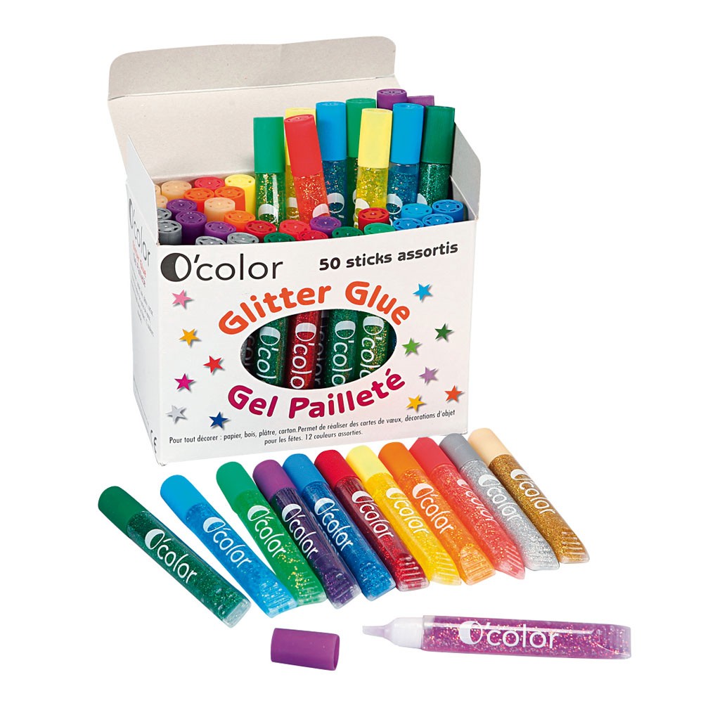 GLITTER GLUE, BOX OF 50