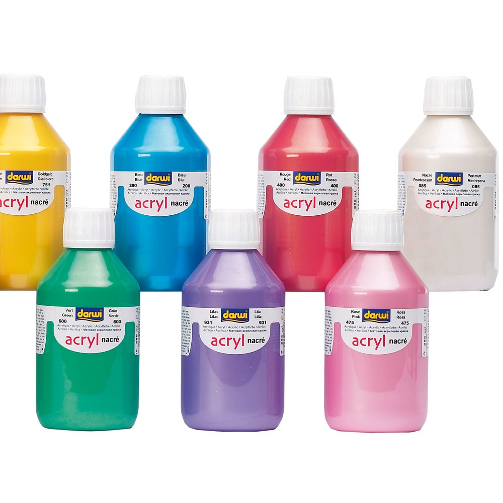 ASSORTIMENT VAN 7 PAREL ACRYLVERVEN 250ML