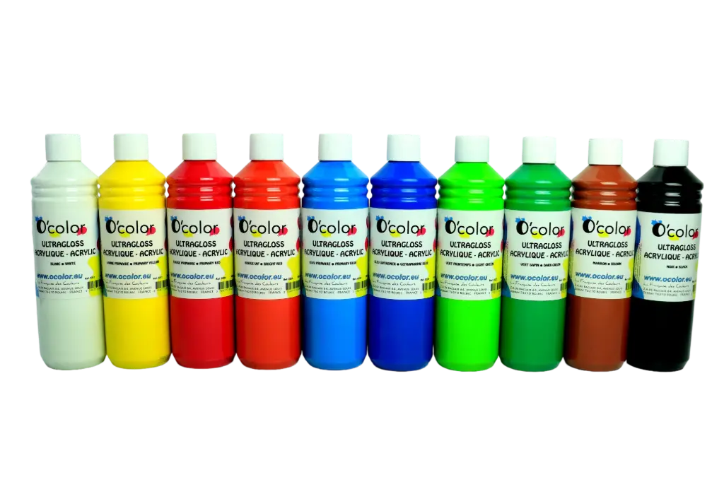 GLANZENDE ACRYLKLEUR 12X500CC