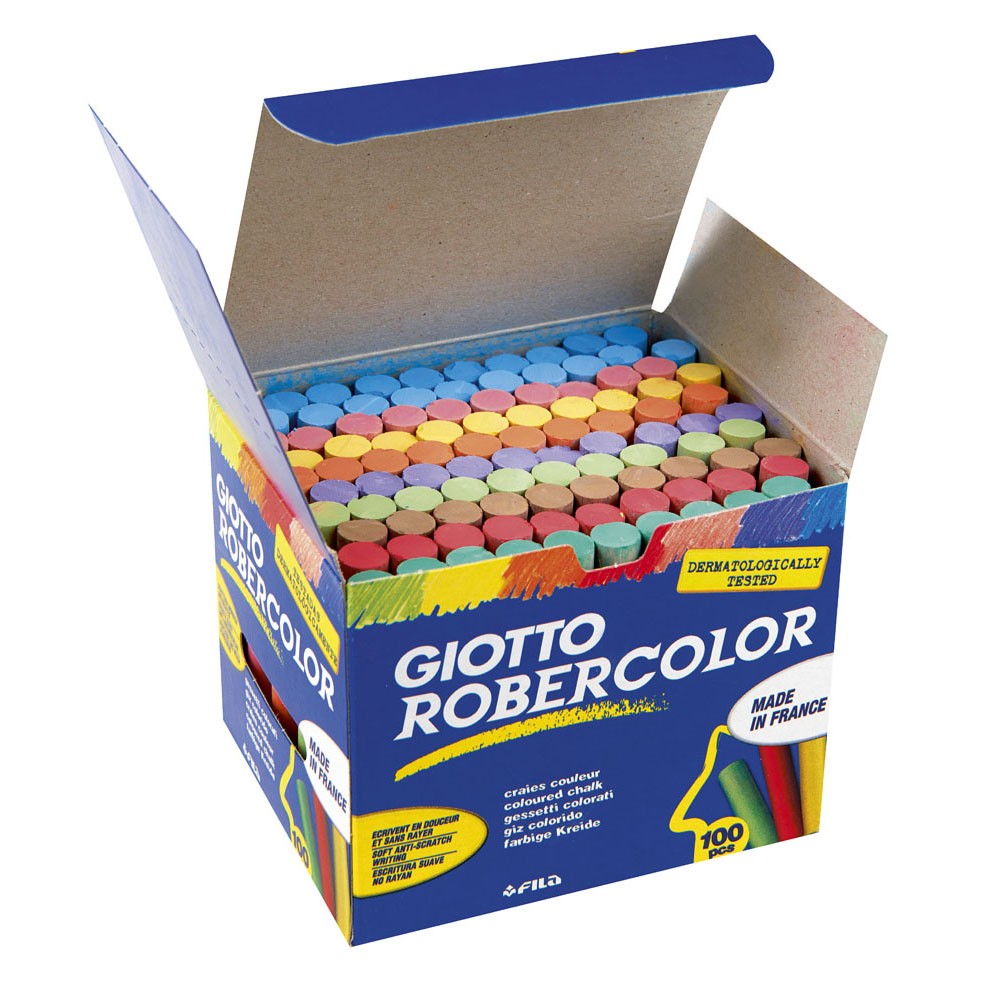 CRAIES ANTI-POUSSIÈRE COULEURS, LA BOÎTE DE 100