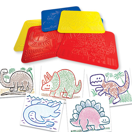 PLAQUES À TRACES : DINOSAURES