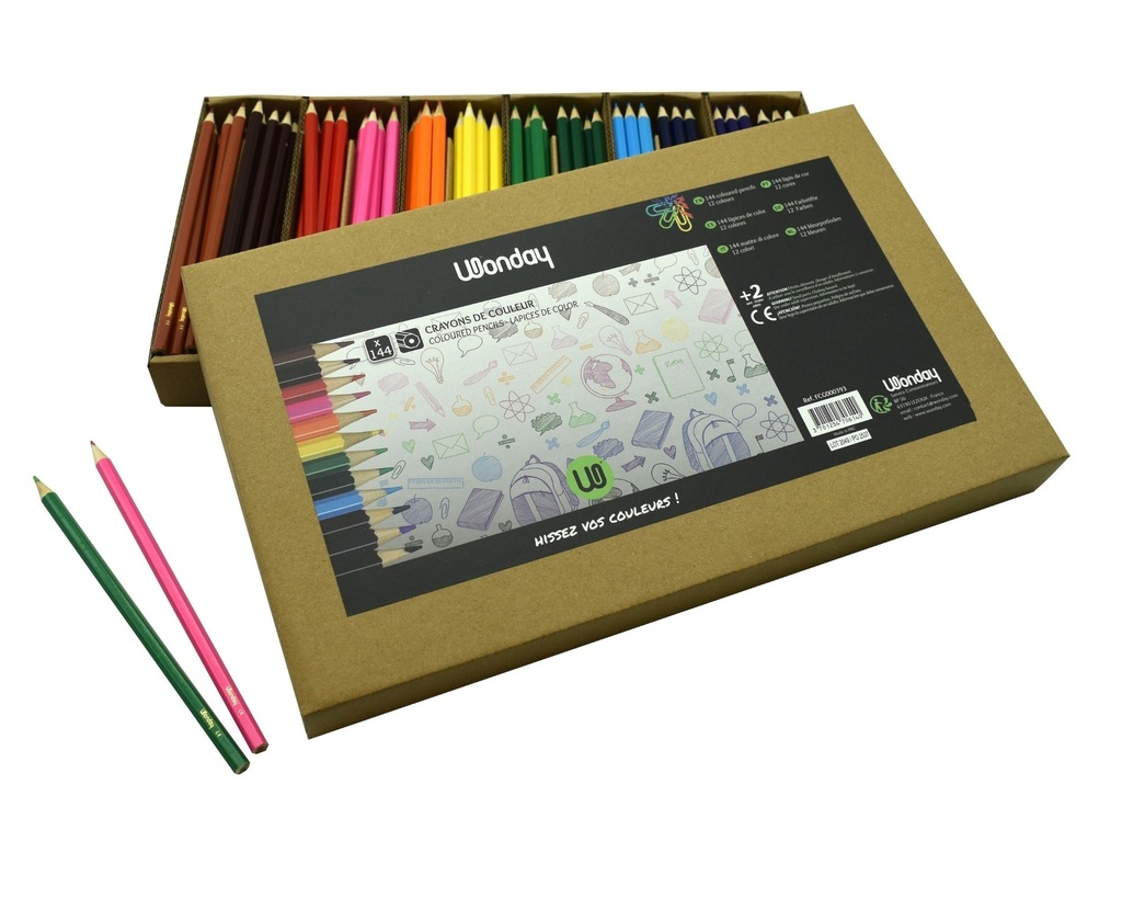 COLOURED PENCILS, PACK OF 144
