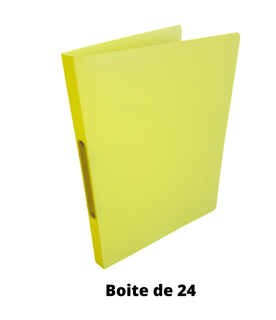 MINI CLASSEUR 2A A4 JAUNE BTE DE 24