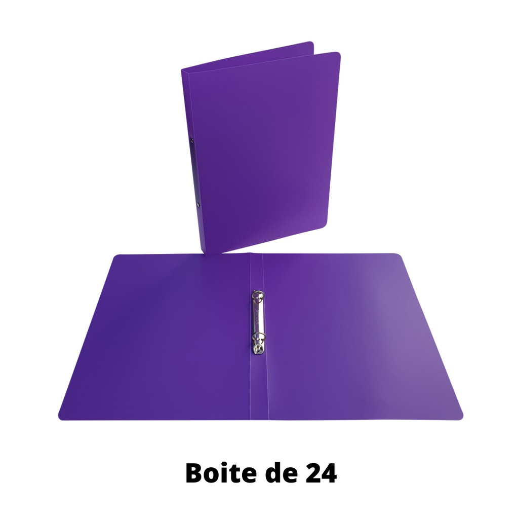 MINI 2A A4 LILA RINGMAPPE, BOX MIT 24 STÜCKEN