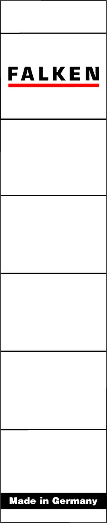 ADHESIVE LABELS FOR CARDBOARD FILES 4CM/10