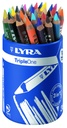 POT OF 36 LYRA TRIPLE ONE PENCILS