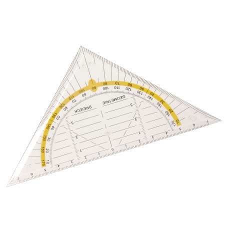 EQUERRE GEOMETRIQUE 16CM