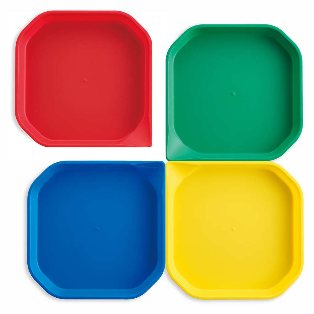 SQUARE SORTING TRAYS, SET OF 4