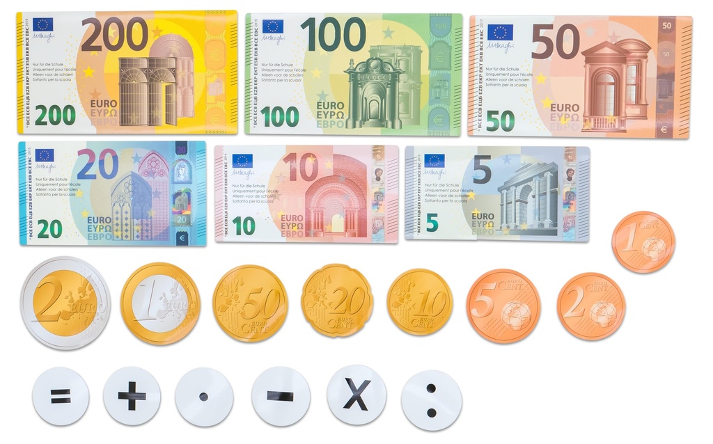 EURO'S VOOR MAGNETISCH BORD