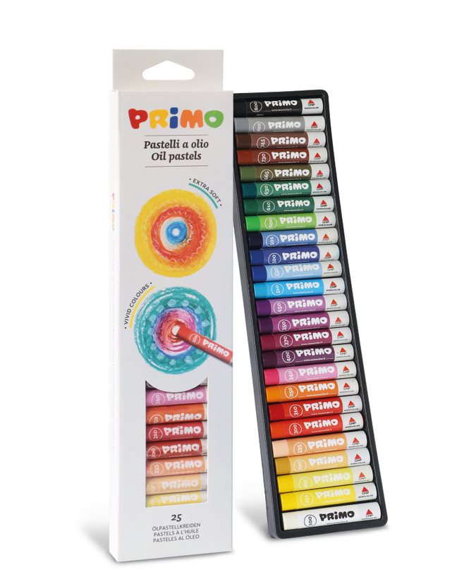 PASTEL À HUILE QUALITÉ SCOLAIRE,BTE DE 25