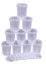 Gläser mit Bügeldeckel, 10er-Set