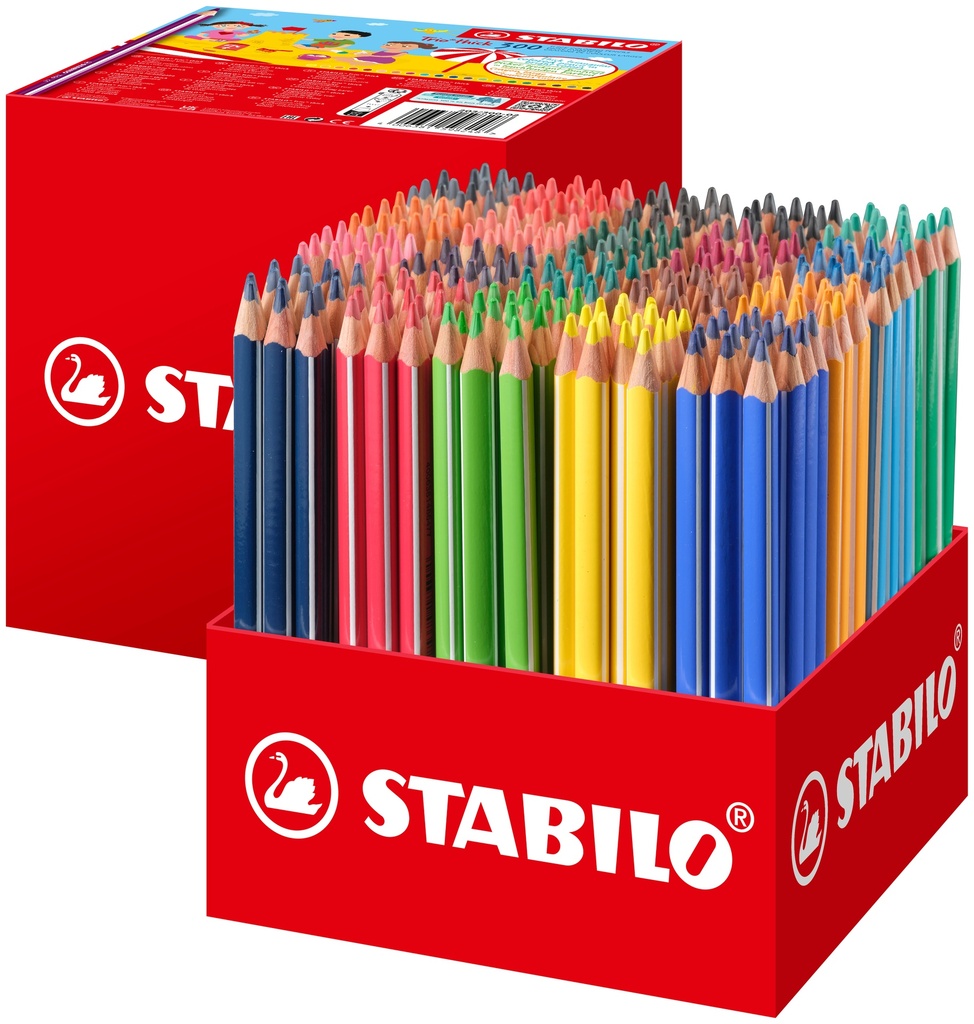 STABILO 'TRIO' CLASSPACK XL COLORED PENCILS, 300 PCS