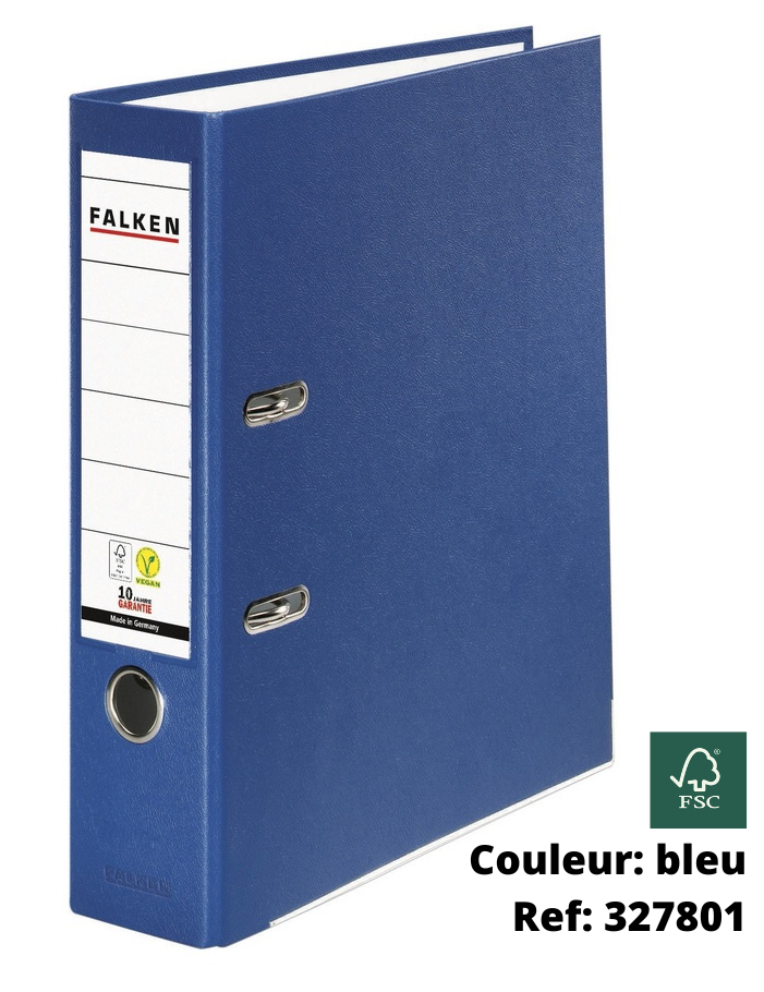CLASSEUR LEVIER PLAST.DIN DOS 8CM, PCE *CHOISIR SA COULEUR