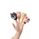 3 KLEINE SCHWEINECHEN FINGERPUPPEN
