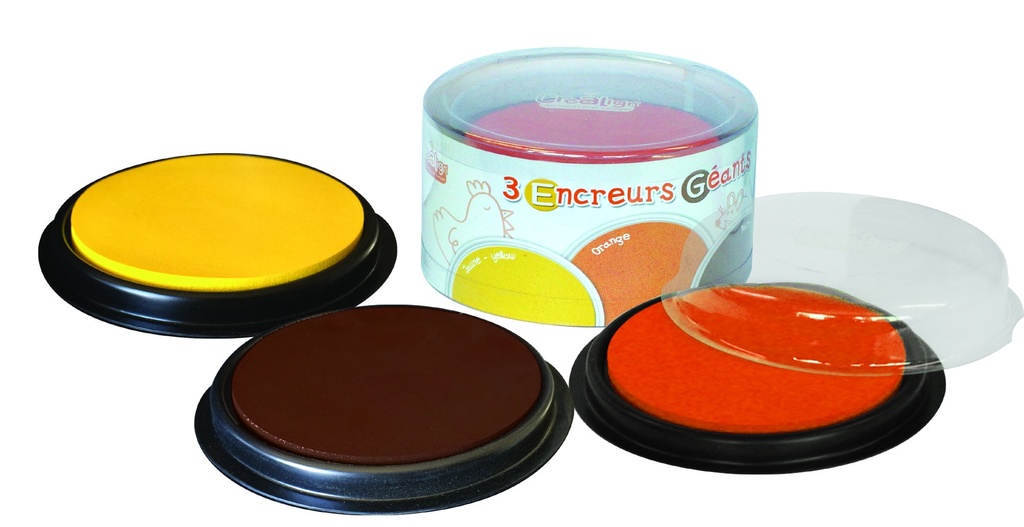 INK PADS: YELLOW, ORANGE AND BROWN