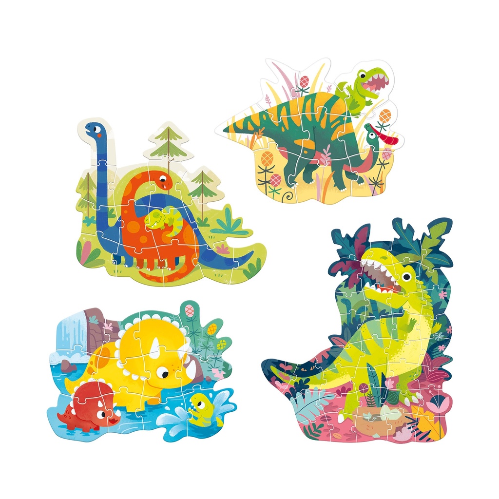 DINOSAURIER-PUZZLES, VON 9 BIS 35 TEILEN