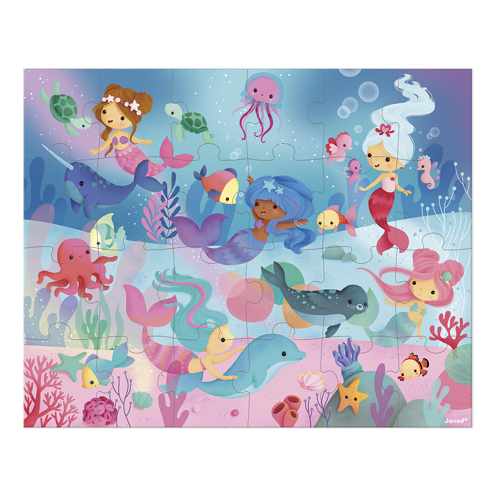 Meerjungfrauen-Puzzle, 24 Teile