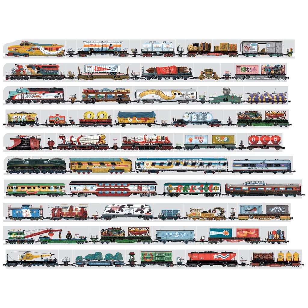 Treinpuzzel, 108 stukjes