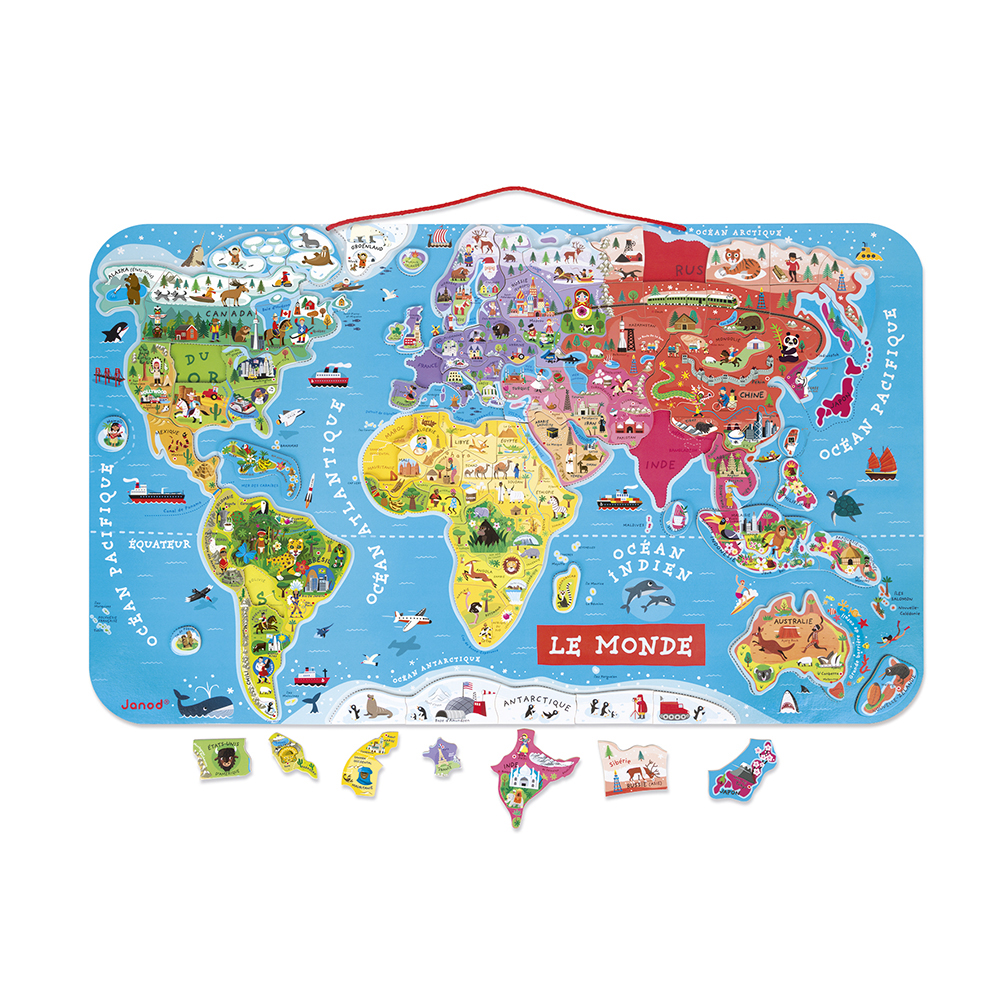 MAGNETISCHE PUZZELWERELD, 92 STUKS