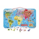 PUZZLE MAGNÉTIQUE MONDE, 92 PCS
