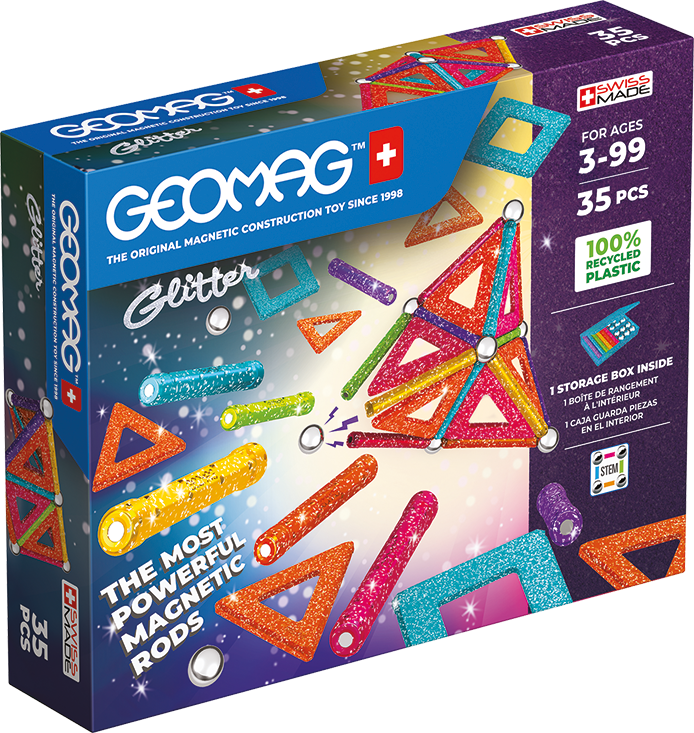 GEOMAG GLITTER, 35 PCS