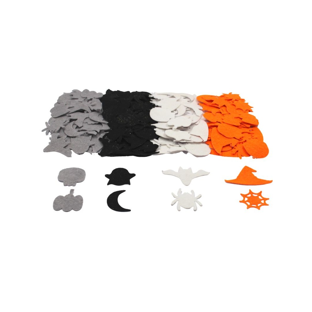 HALLOWEEN ADHESIVE FELT STICKERS
