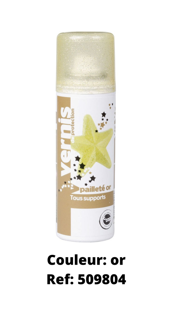 GLITTER VARNISH SPRAY 125CC *COLOR-DEPENDENT