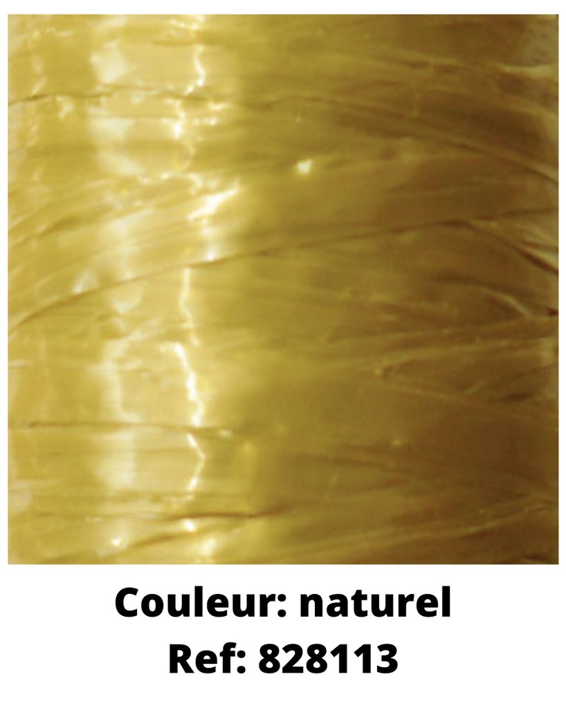 RAPHIA SYNTHETIQUE *A LA COULEUR