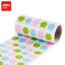 GOMMETTES ADHÉSIVES FLEURS, LE ROULEAU