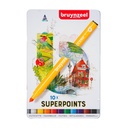 BRUYNZEEL SUPERPOINT FELT-PENS, BOX OF 10