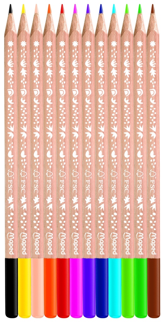 SMILING PLANET COLORED PENCILS, BOX OF 12
