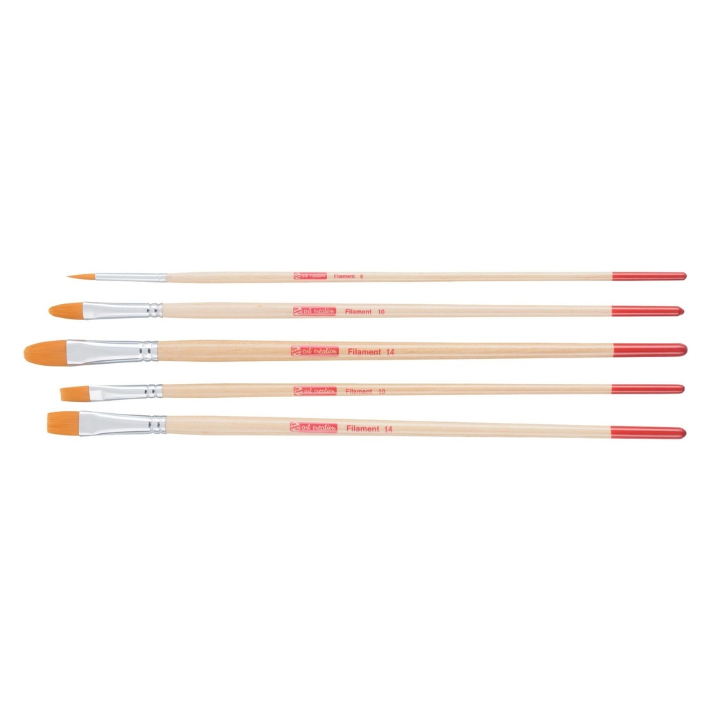 TALENS ART CREATION POLYESTER BRUSHES, SET OF 5