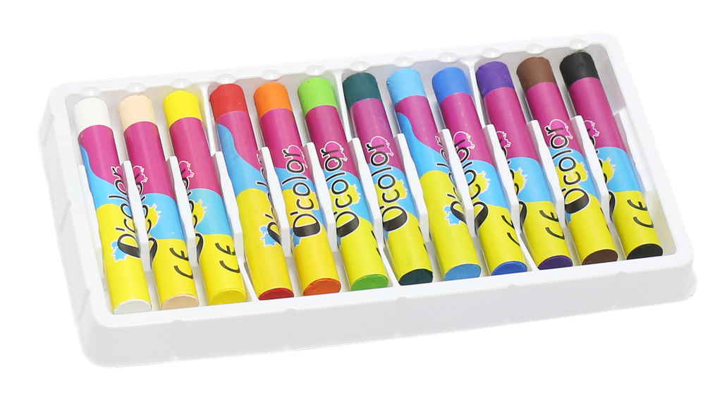 ÖLPASTEL 7 CM – DURCHMESSER 12 MM, BOX MIT 12